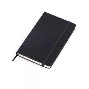 Caderno de anotações pautado capa preta (80 folhas) blo2062